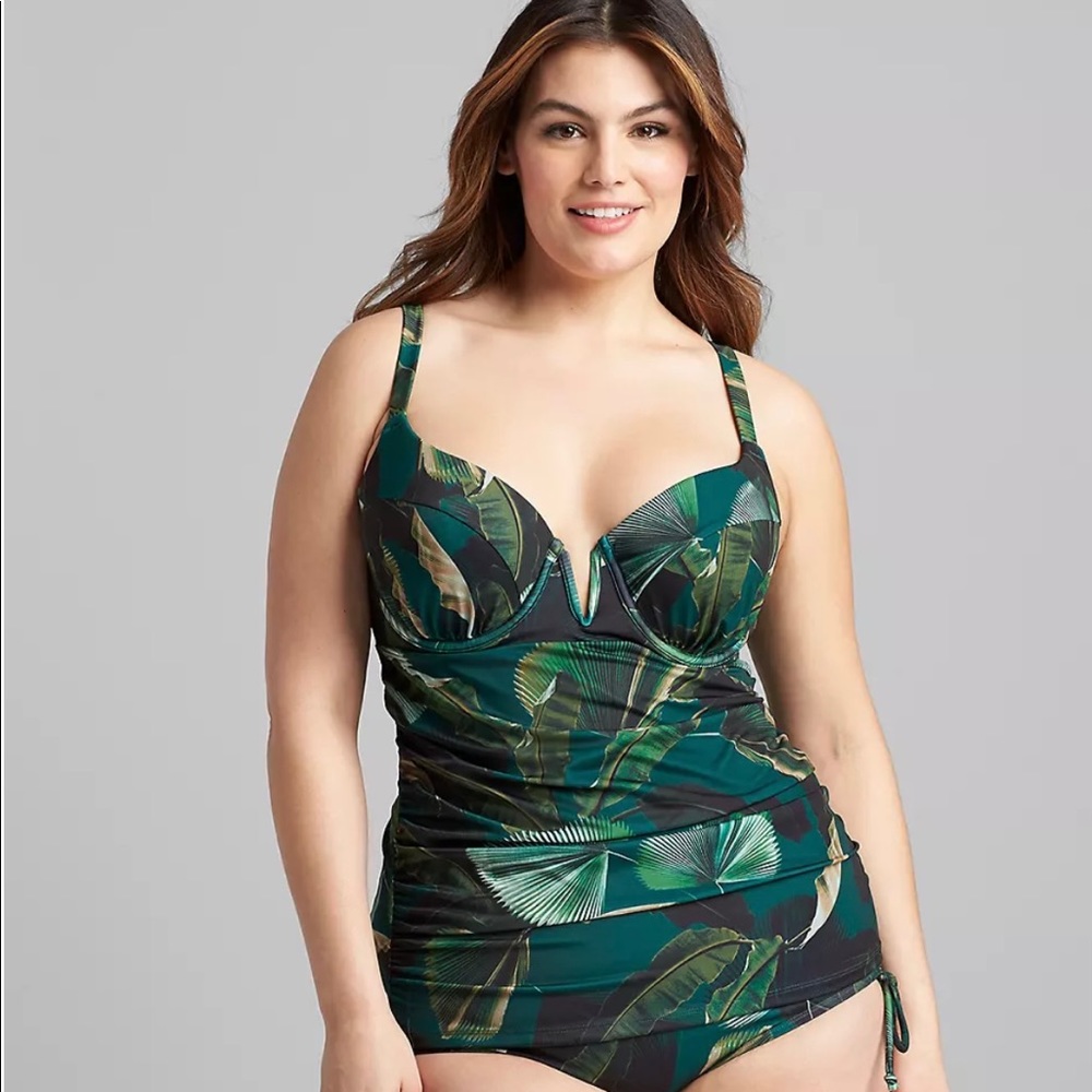 NWT Lane Bryant bathing suit tankini top 42DD